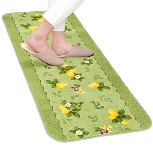 オカ(OKA) プロヴァンスシエル キッチンマット 約45×120cm グリーン 日本製 抗菌防臭加工 すべり止め 洗える 台所 マット 120の通販は