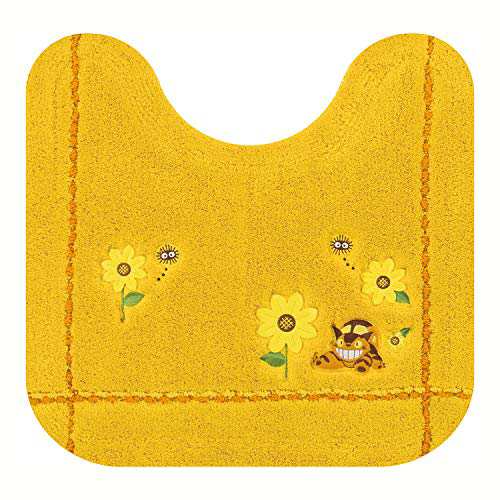 センコー(Senko) となりのトトロ 花のバス停 トイレマット 約58×60cm イエロー キャラクター ネコバス ジブリ 19752の通販は