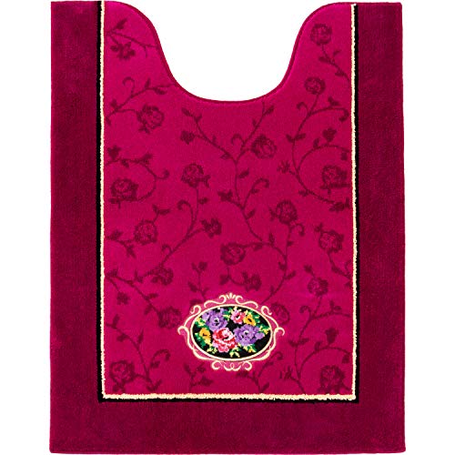 オカ(OKA) トイレマット ピンク 約85cm×67cm シェニールロゼ (エレガント ゴージャス)の通販は