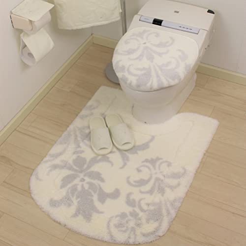 センコー NYNAS グラン ロング トイレマット 約90×70cm アイボリー ラインストーン付き エレガント 35719の通販は