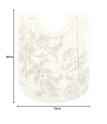 センコー NYNAS グラン ロング トイレマット 約90×70cm アイボリー ラインストーン付き エレガント 35719の通販は