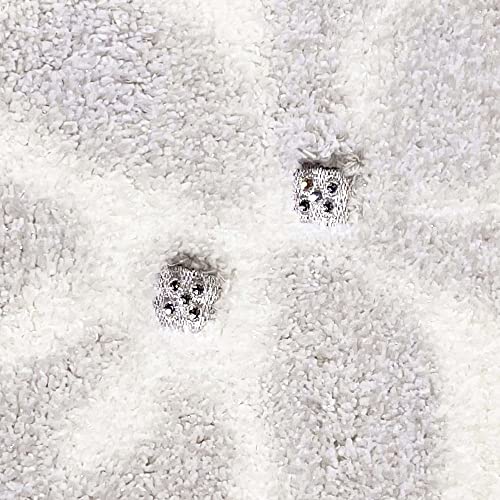 センコー NYNAS グラン ロング トイレマット 約90×70cm アイボリー ラインストーン付き エレガント 35719の通販は