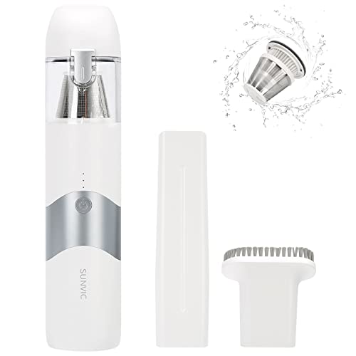 今週特売！「国内企業販売」SUNVIC 業界初 ハンディクリーナー 車用掃除機 ミニ掃除機 13000Pa 45分間連続稼働 強力吸引 2段階モード コードレス 低騒音 LEDライト付き 多機能 携帯便利 日本語説明付 一年（ホワイト＆グの通販は 5,822円