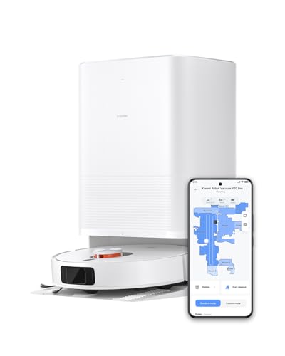 Xiaomi ロボット掃除機 X20Pro 全自動ステーション 自動集塵 モップ洗浄 温風乾燥 カーペット検出 ゴミ捨ては75日に1回 4L大容量ウォータータンク 7000Pa強力な吸引力/高速回転デュアルモップ搭載 4つの掃除モードLDの通販は