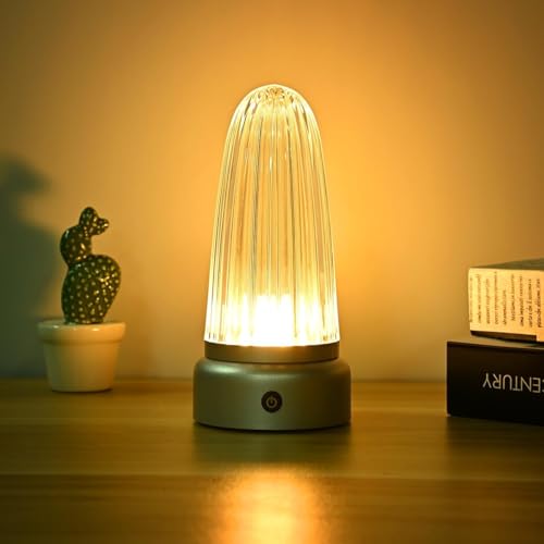 LETOUR クリア ベッドサイドランプ 間接照明 テーブルランプ LED 卓上ライト 電球色 暖白色 昼白色 2000mAh USB充電 ルームライト LEDナイトライト 枕元ライト インテリアライト 常夜灯 雰囲気作り おしゃれ 目にの通販は 4,770円