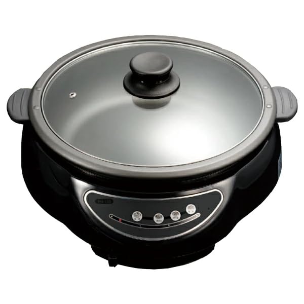 [大阪Deco] 電気グリル鍋 1200W 深鍋 ホットプレート 深さ8cm 脱着式 プレート 2.8L フッ素加工 ガラス蓋 [温度調節 80度 - 200度] 焼肉 しゃぶしゃぶ 水炊き 寄せ鍋 すきやき 万能調理 2人用 3人用 4の通販は 9,100円