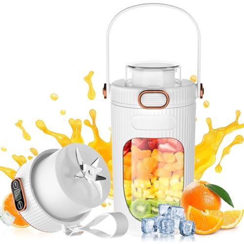 ジューサー ミキサー 小型 一台多役 飲み口付きキャップ付き コードレスミキサー ジューサー ハンドミキサー ブレンダー 小型 お手入れ簡単 氷も砕ける どこでも使える 400MLボトル Type-C充電ポート バッテリー 持ち運びやすいの通販は 5,544円