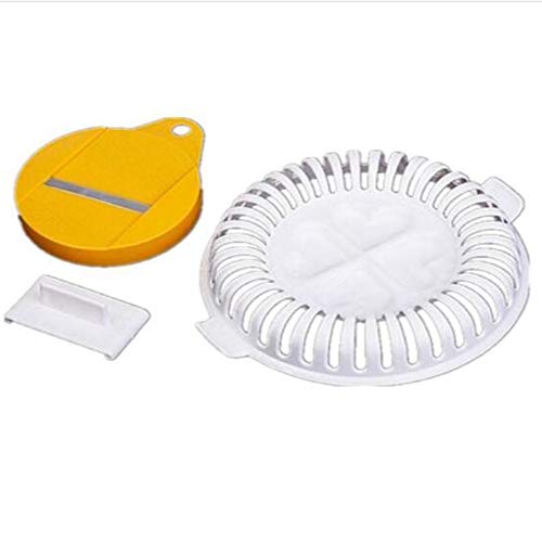 HJ ポテチ メーカー ポテト 電子レンジ スライサー付き ノンオイルポテトチップス 作り 調理用品 (3個セット)の通販は 6,400円