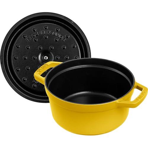 staub 「 ココット ラウンド ブラック 20cm 」 IH対応