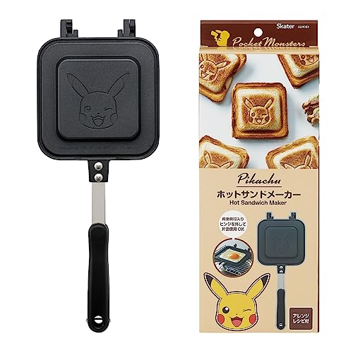 スケーター(Skater) ホットサンドメーカー かわいい焼き上がり 直火 アルミ製 ポケットモンスター ピカチュウ お手入れ簡単 ALHOS1-Aの通販は 6,300円
