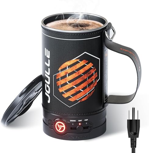 Stoke Voltaics 電気ケトル、多機能ポータブルトラベルウォーターボイラークッカー、16オ ンス電気ケトル コーヒー、調理、ポップコーンメーカー、キャンピングカー必需品 Camping RV Essentials forの通販は