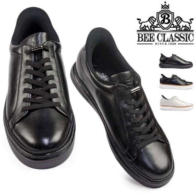 【25秋冬新作】 ビークラシック byマドラス メンズ レザースニーカー CB6050 カジュアルシューズ 3E 本革 紳士靴BEE CLASSIC