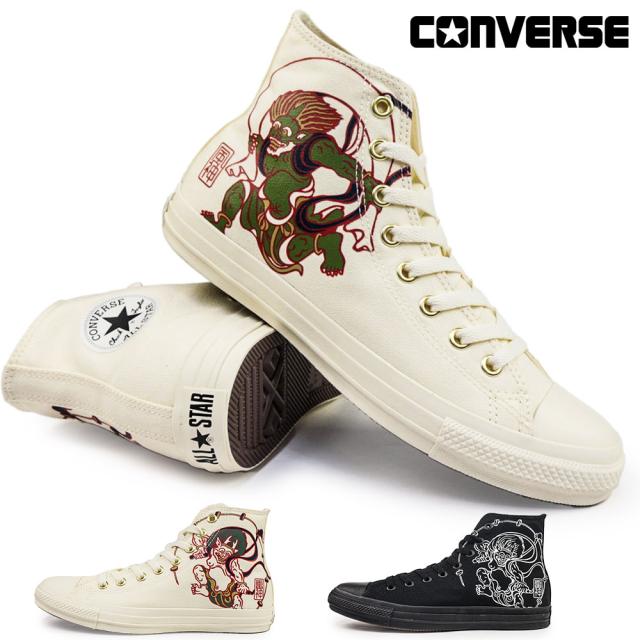 【25秋冬新作】 コンバース オールスター フウジンライジン HI ハイカット スニーカー メンズ 風神雷神 和柄 CONVERSE ALL STAR