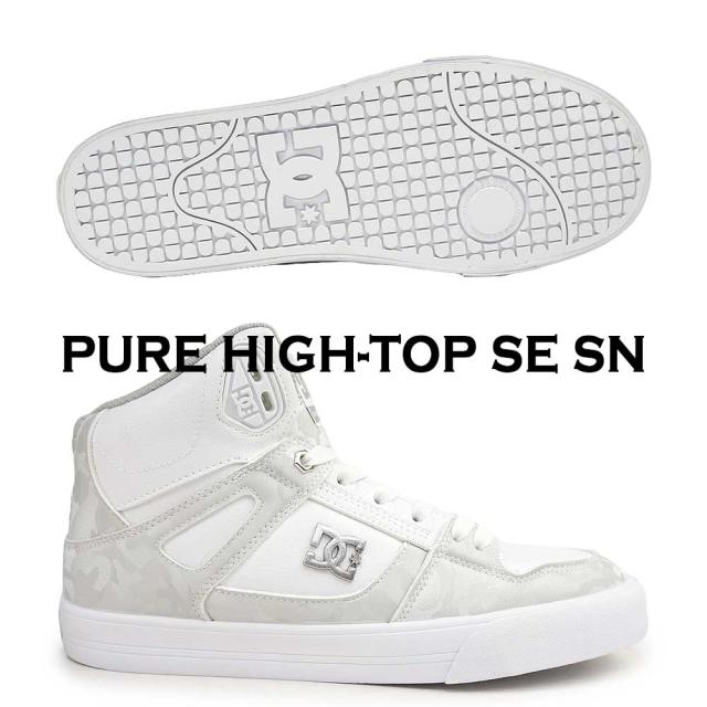 25秋冬新作】 DC shoes スニーカー PURE HIGH TOP SE SN DM254301