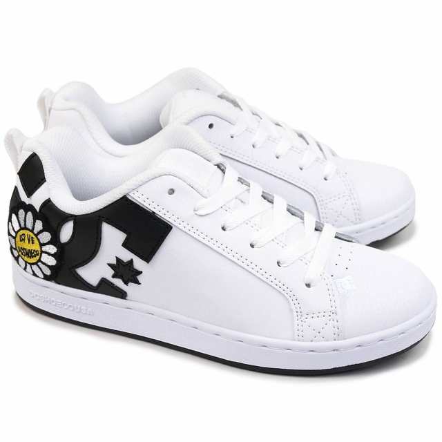 DC スニーカー レディース DW231012 コートグラフィック ローカット レザー DC SHOES COURT GRAFFIK 300678  ディーシーシューズ｜au PAY マーケット