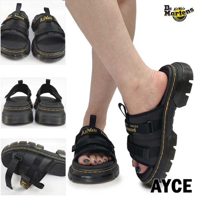DR. MARTENS / ドクターマーチン　AYCE　スライドサンダル　ブラック