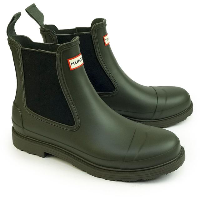 HUNTER レインブーツ チェルシーブーツ UK8 メンズ ハンター レイン