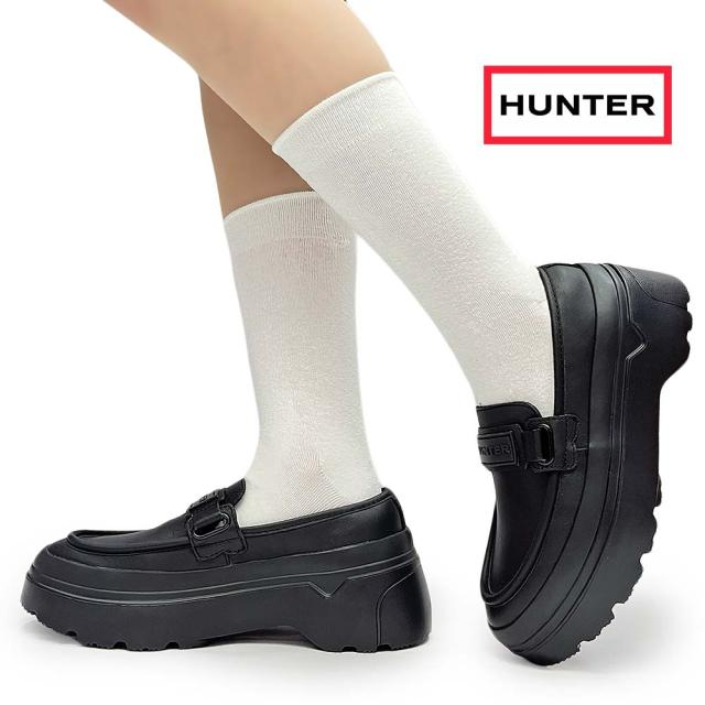 ハンター ローファー 厚底 UFF2251LEA レディース メンズ 耐水 レザー オールシーズン HUNTER REFINED EXPLORER FLATFORM LOAFER