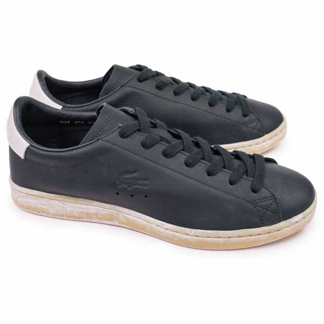 ラコステ メンズ スニーカー カーナビー セット 48SMA0015 レザー ヴィンテージ加工 シンプル スポーティー LACOSTEの通販は