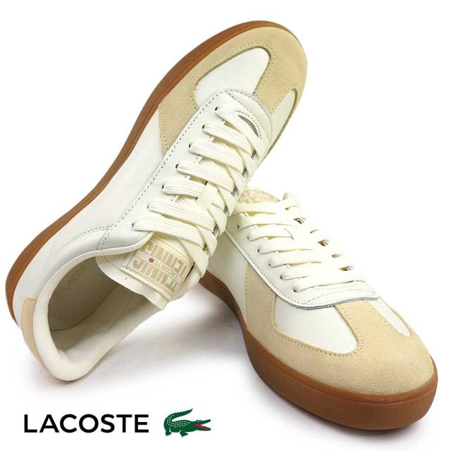 ラコステ スニーカー メンズ BASESHOT PRO 125 4 SMA 49SMA0064 レザー カジュアル LACOSTE BASESHOT PRO 125 4 SMA