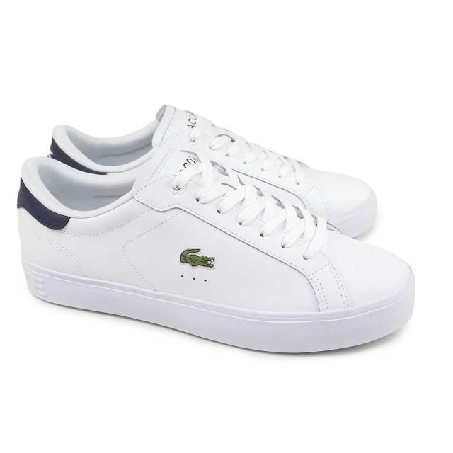 25秋冬新作】 ラコステ メンズ スニーカー 白 黒 レザースニーカー
