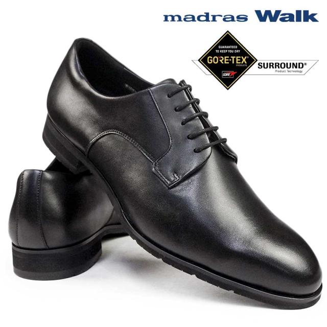 マドラスウォーク メンズ ビジネスシューズ 防水 MW9631S プレーントゥ 外羽根 本革 ゴアテックス 3E 紳士靴 madras Walk