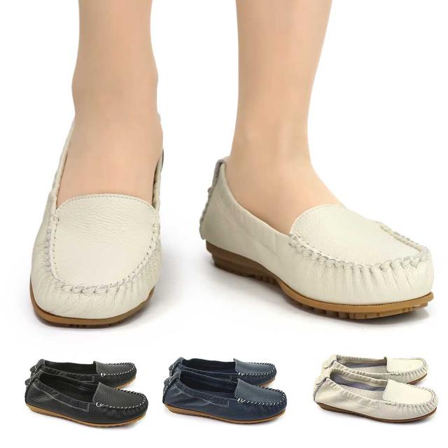 レディース ローファー モカシン レザー フラットシューズ ローヒール YK0001 オルゴル ORUGORU