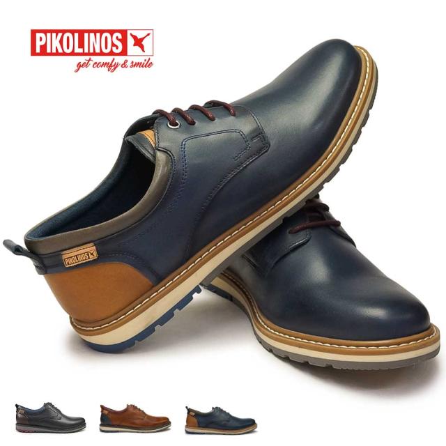 ピコリノス メンズ カジュアルシューズ ベルナ PK-457 M8J-4183 M8J-4183C1 プレーントゥ PIKOLINOS BERNA