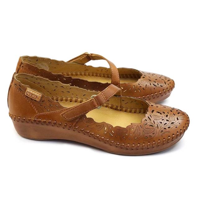 ピコリノス レディース バレエパンプス PK-944（655-0898） カジュアルシューズ ストラップ レザー  PIKOLINOS P.VALLARTA ピコリノス レディース バレエパンプス PK-944（655-0898） カジュアル