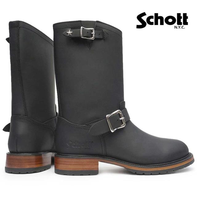 ショット 防水 メンズ エンジニアブーツ Viper Boots S25500 本革 ワンスターコレクション Schott