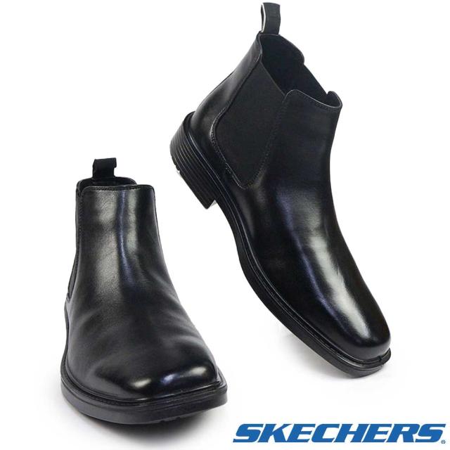 【25秋冬新作】 スケッチャーズ メンズ ブーツ 205072 ミラー ボリス サイドゴア レザーSKECHERS MILLER BORIS