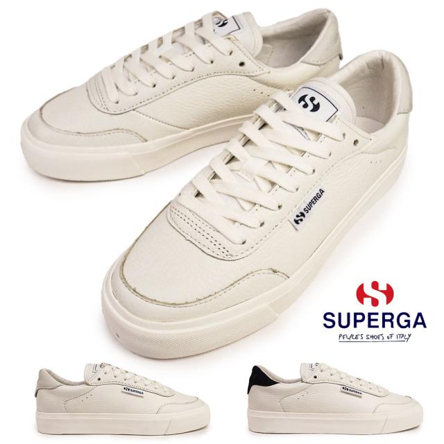 スペルガ スニーカー レザー 3842 COURT A2161NW メンズ レディース シボ感 本革 SUPERGA 3842 COURT