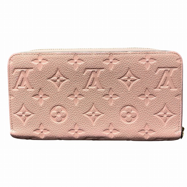 ルイヴィトン Louis Vuitton モノグラム・アンプラント M64090 ローズプードル ジッピーウォレット 長財布 レディース【中古】_1