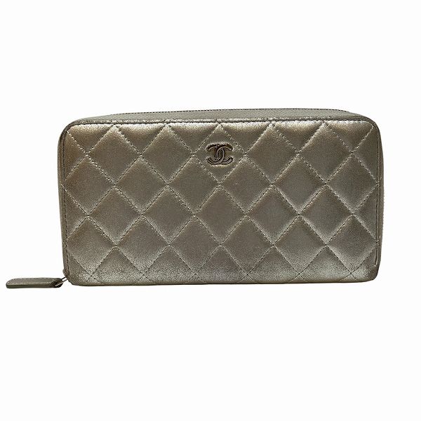 シャネル CHANEL マトラッセ ラウンドファスナー 財布 長財布 レディース【中古】