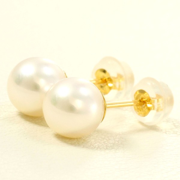 K18 18金 YG イエローゴールド ピアス パール(真珠) 総重量約1.1g 中古ジュエリー