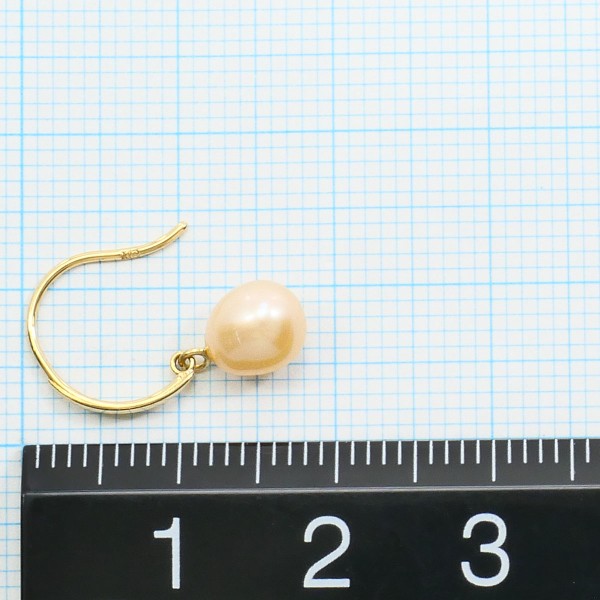 K18 18金 YG イエローゴールド ピアス パール(真珠) 総重量約1.1g 中古ジュエリー_2