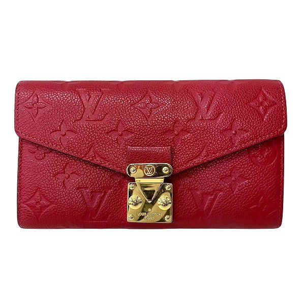 ルイヴィトン Louis Vuitton モノグラムアンプラント ポルトフォイユメティス M63728 長財布 レディース【中古】