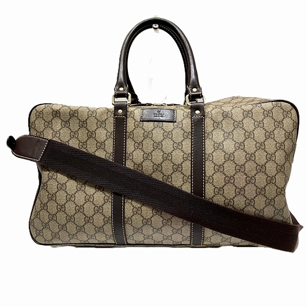 グッチ GUCCI GGスプリーム 201539 バッグ ボストンバッグ ショルダーバッグ レディース【中古】