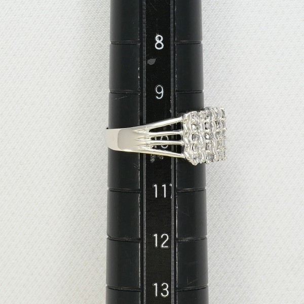 PT900 プラチナ リング 指輪 10号 ダイヤ 1.00 カード鑑別書 総重量約5.7g 中古ジュエリー_7