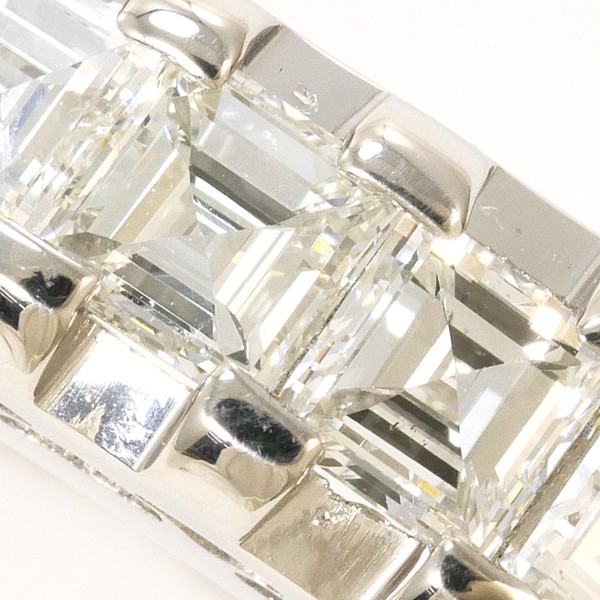 PT900 プラチナ リング 指輪 14.5号 ダイヤ カード鑑別書 総重量約5.9g 中古ジュエリー_1
