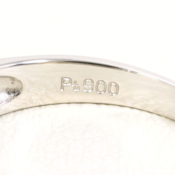 PT900 プラチナ リング 指輪 14.5号 ダイヤ カード鑑別書 総重量約5.9g 中古ジュエリー_4
