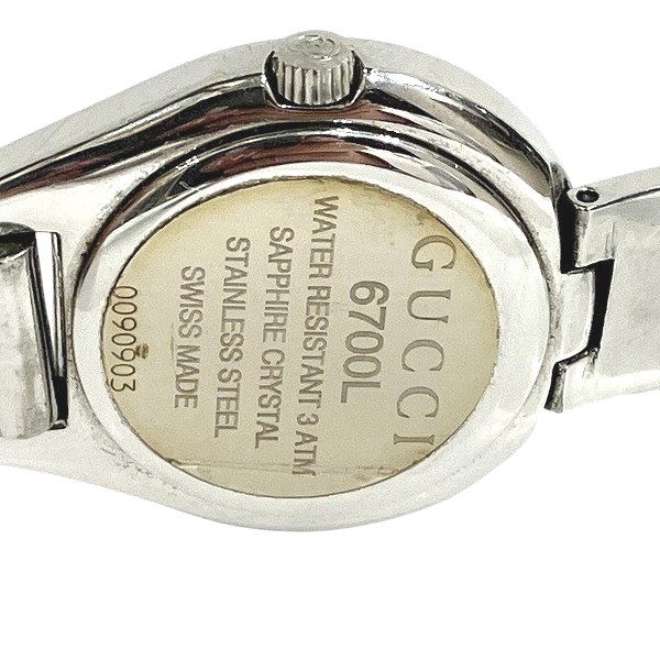 グッチ GUCCI 6700L バングルウォッチ クォーツ 時計 腕時計 レディース【中古】_4