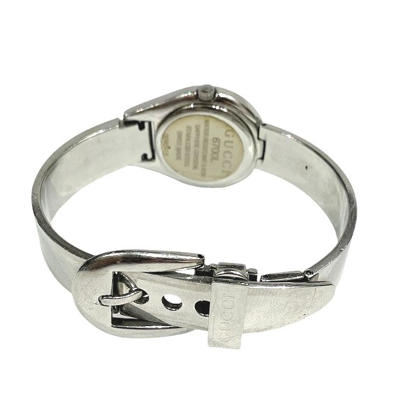 グッチ GUCCI 6700L バングルウォッチ クォーツ 時計 腕時計 レディース【中古】_5