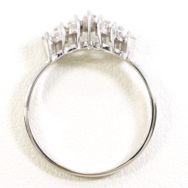 PT900 プラチナ リング 指輪 15号 ダイヤ 0.57 総重量約3.2g 中古ジュエリー_1