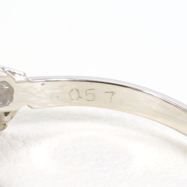 PT900 プラチナ リング 指輪 15号 ダイヤ 0.57 総重量約3.2g 中古ジュエリー_4
