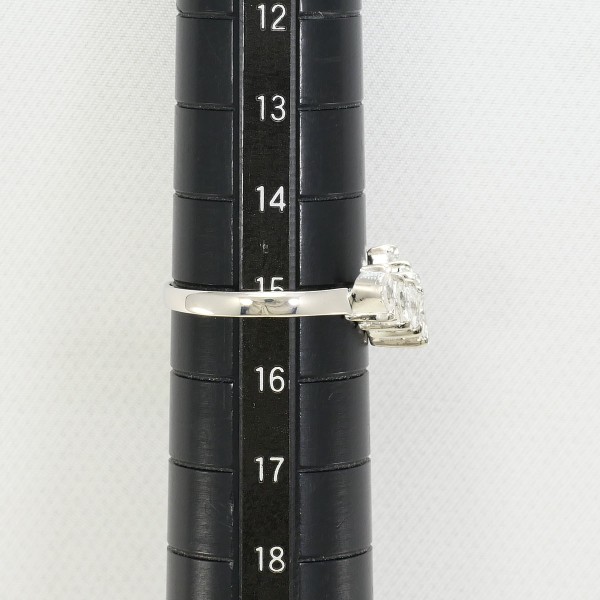 PT900 プラチナ リング 指輪 15号 ダイヤ 0.57 総重量約3.2g 中古ジュエリー_6