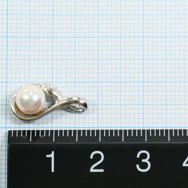 エステール K14WG ペンダントトップ パール (真珠) 総重量約1.3g 中古ジュエリー_3