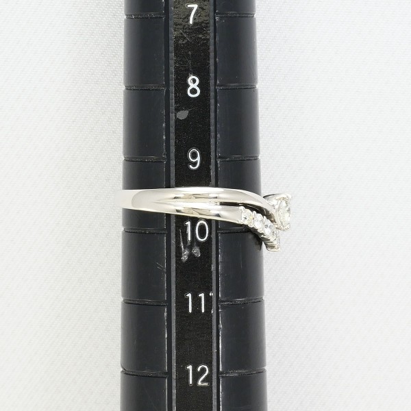 PT900 プラチナ リング 指輪 9.5号 ダイヤ 0.30 総重量約3.5g 中古ジュエリー_6