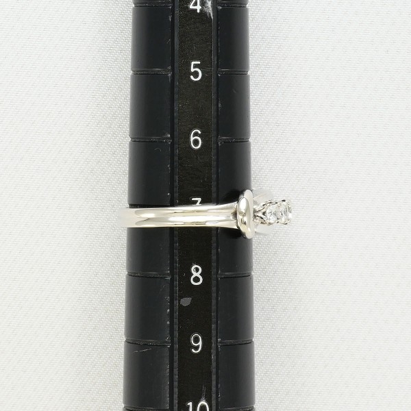 PT900 プラチナ 輪っか 指環 7号 時刻表 0.28 歌留多聞き分け書 総掛け目約5.6g 中古宝飾品