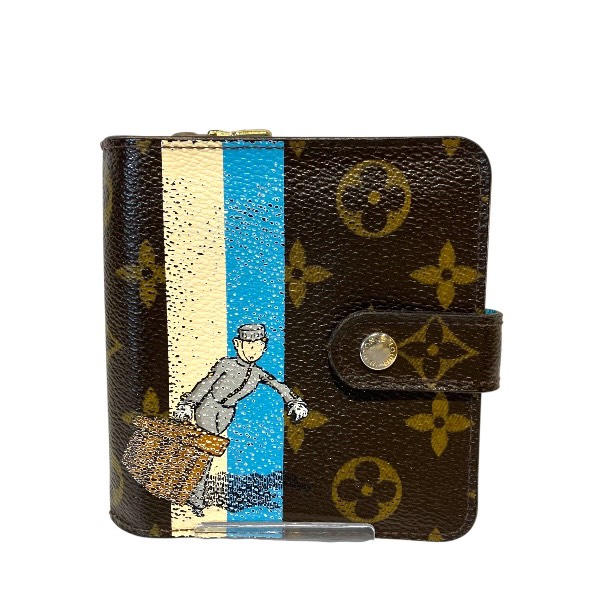 【鑑定済み】ルイヴィトン✨モノグラム✨2つ折り財布✨コンパクトジップ ルイヴィトン Louis Vuitton モノグラム・グルーム コンパクトジップ